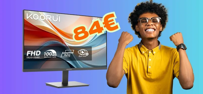 Solo 84€ per il monitor KOORUI da 22 pollici e con refresh rate a 100Hz