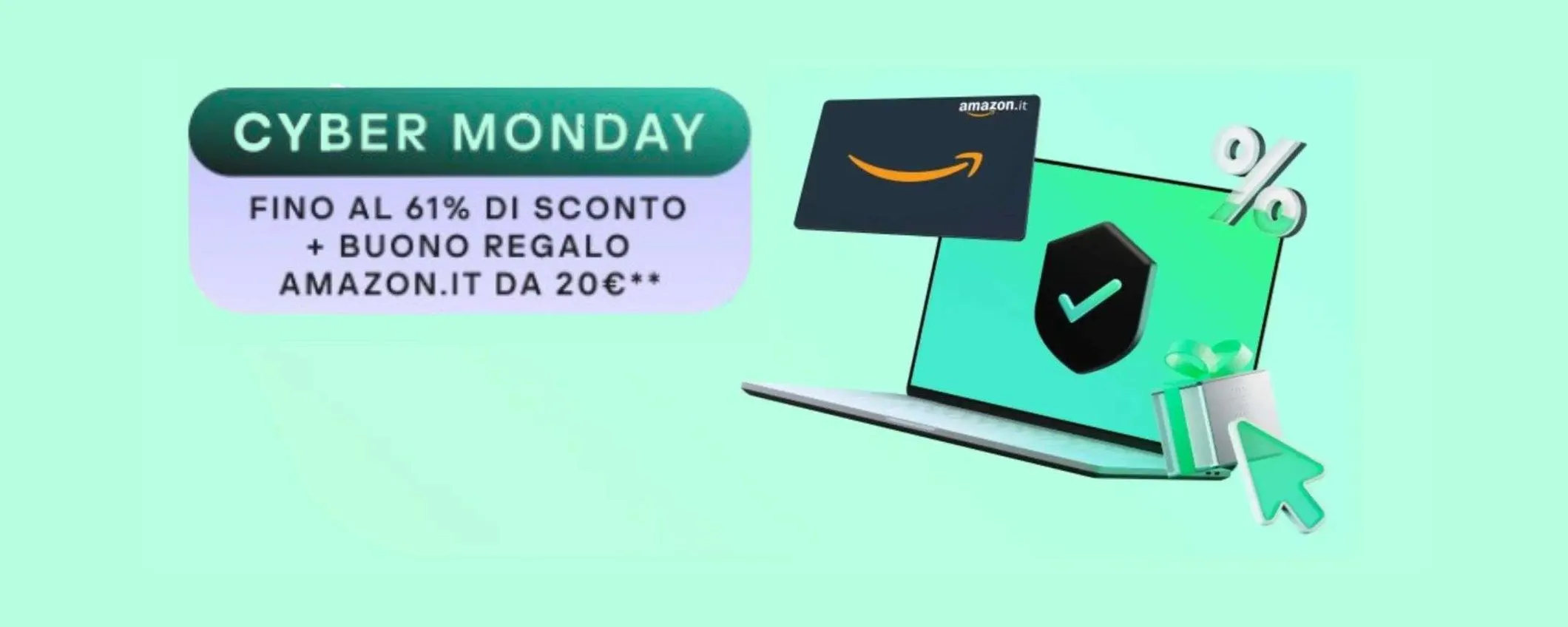 Cyber Monday Kaspersky: fino al 61% di sconto e buono Amazon da 20 euro