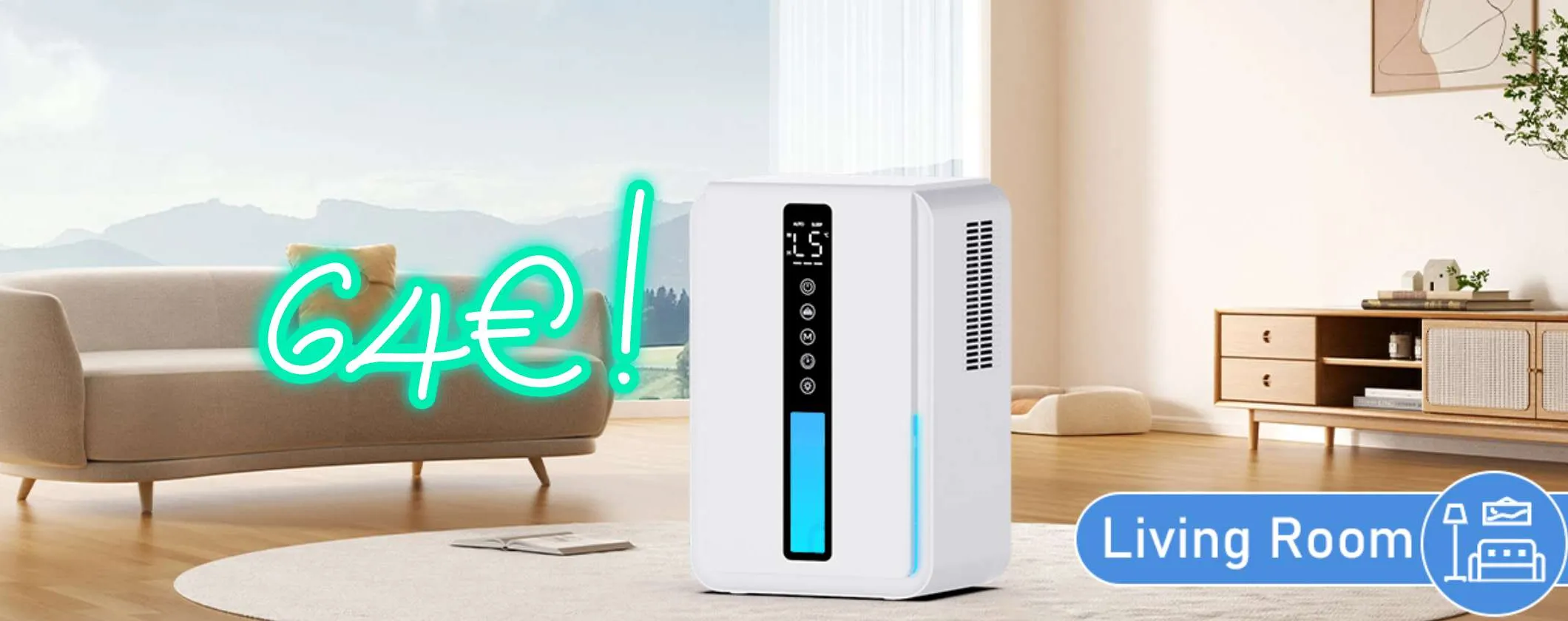 Basta umidità e muffa con questo Deumidificatore a soli 64€