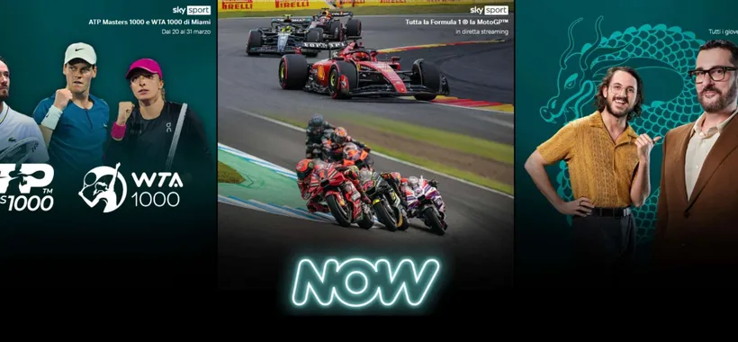 NOW è Serie TV, Film, Show e Sport a soli 6,99€ al mese