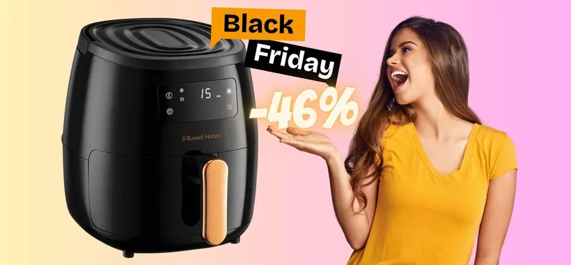 Friggitrice ad aria XL Russell Hobbs a MENO di 80€, WOW (-46%)