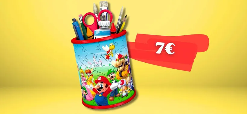 Portapenne o puzzle? Super Mario UNISCE i due in modo UNICO (7€)