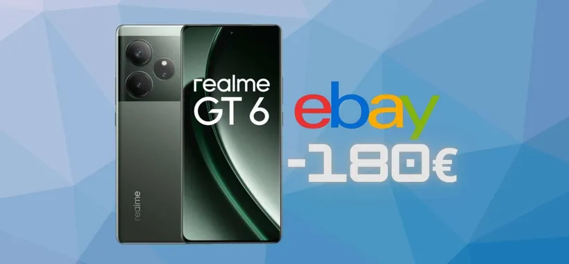 eBay da sogno con l'OFFERTA per Realme GT6 da 256GB a 180€ in MENO