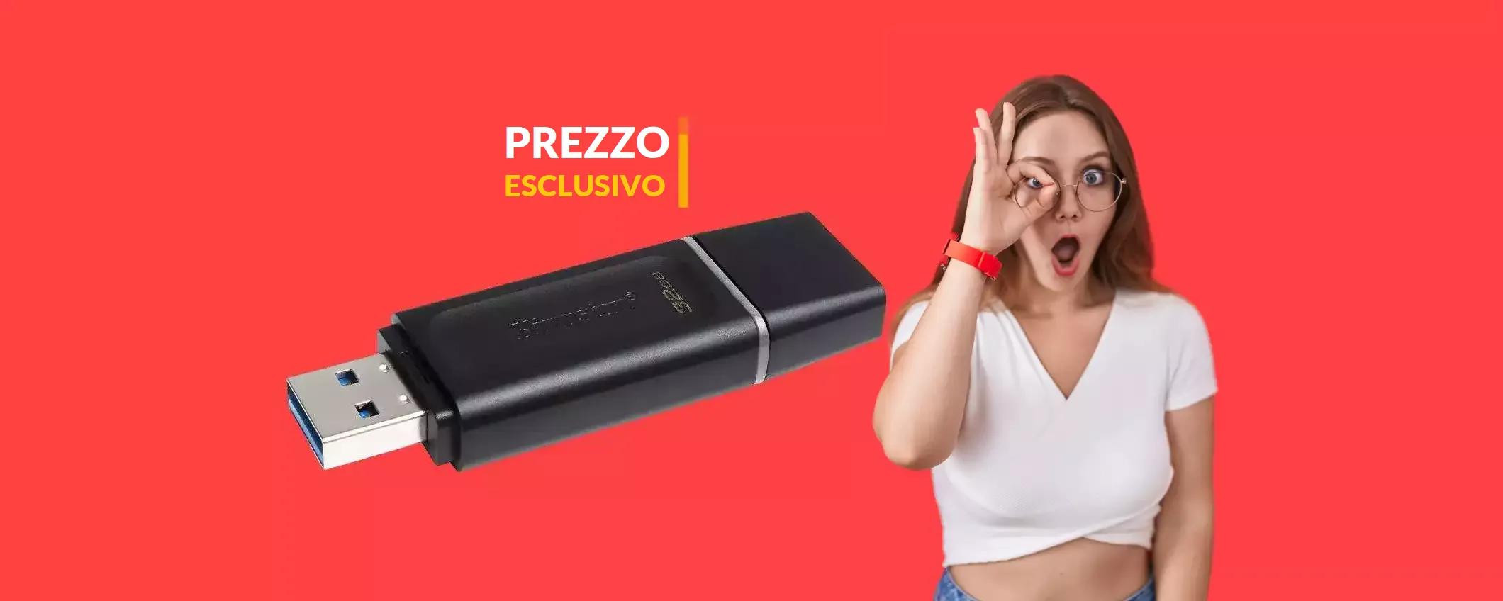 Sai che bastano meno di 10€ per questa chiavetta USB da 32GB?
