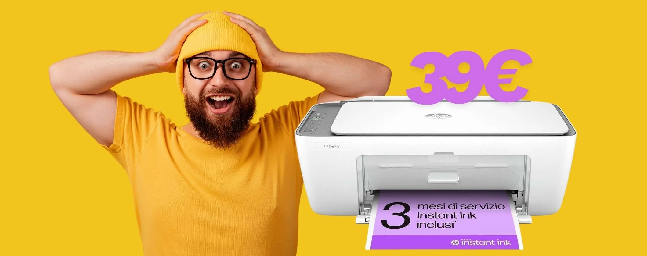 Stampante multifunzione HP DeskJet 2820e a soli 39€ (miglior prezzo)