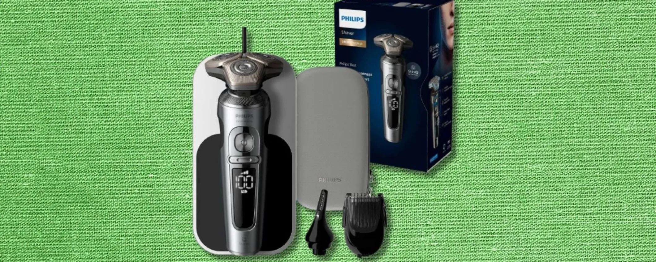 Rasoio elettrico Philips Serie 9000, minimo storico: su Amazon risparmi 140€