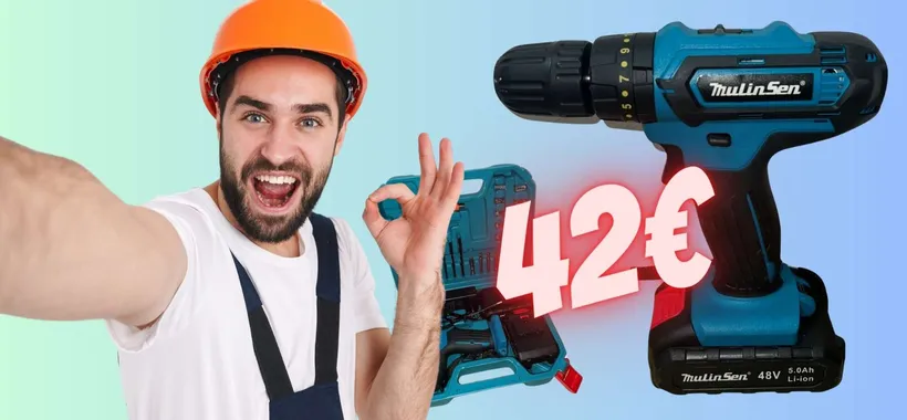 Trapano avvitatore con 24 accessori a PREZZO BOMBA eBay, solo 42€