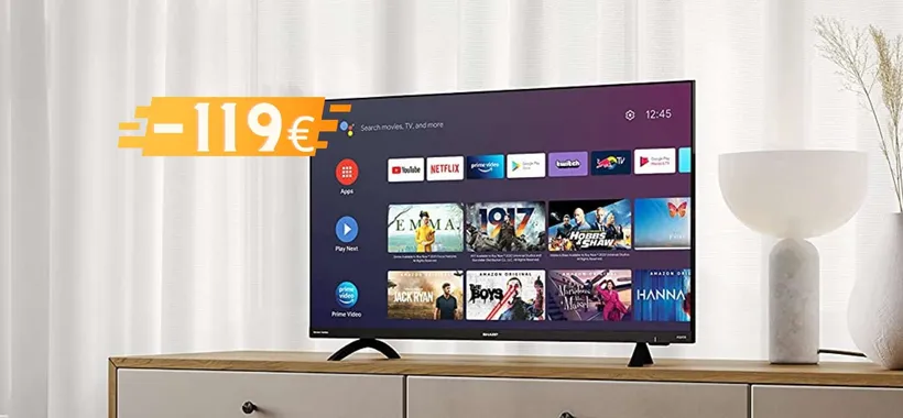 Sharp Aquos: smart TV da 32 pollici a 119€ in MENO