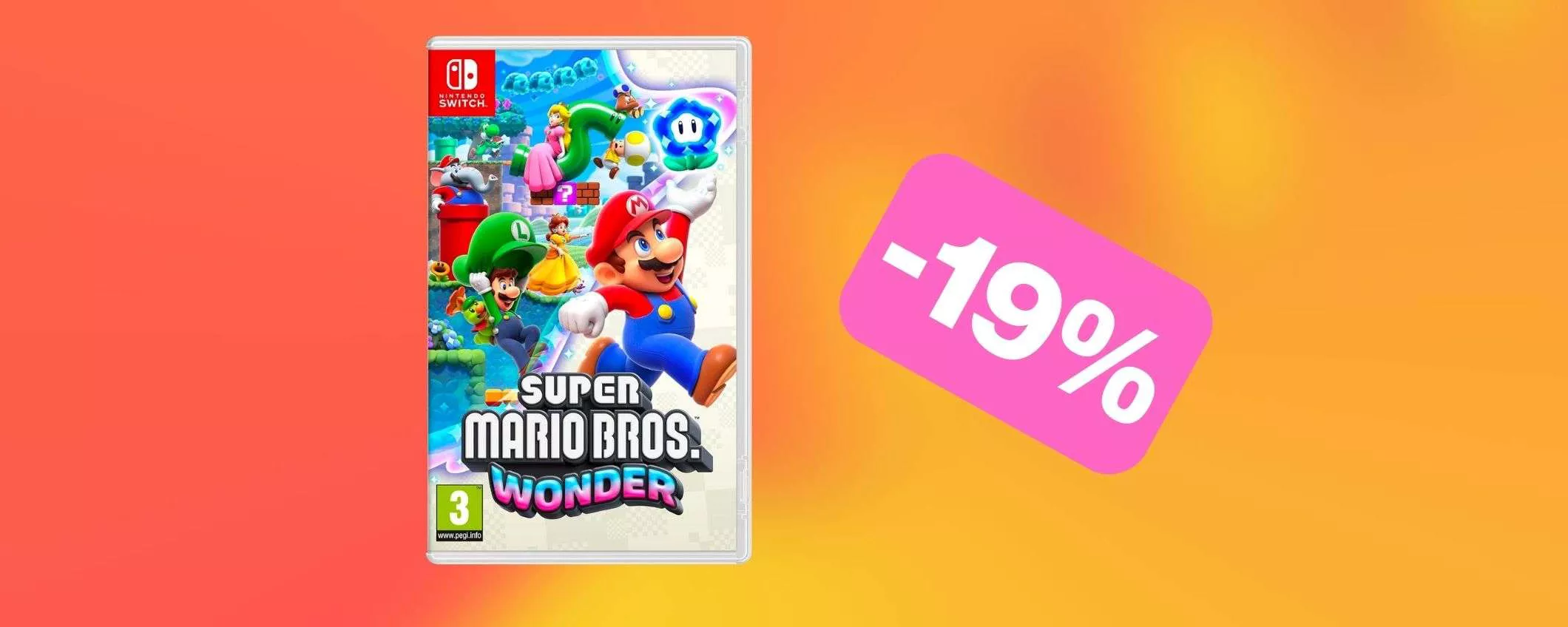 Il bellissimo Super Mario Bros. Wonder per Switch è in OFFERTA su Amazon (-19%)