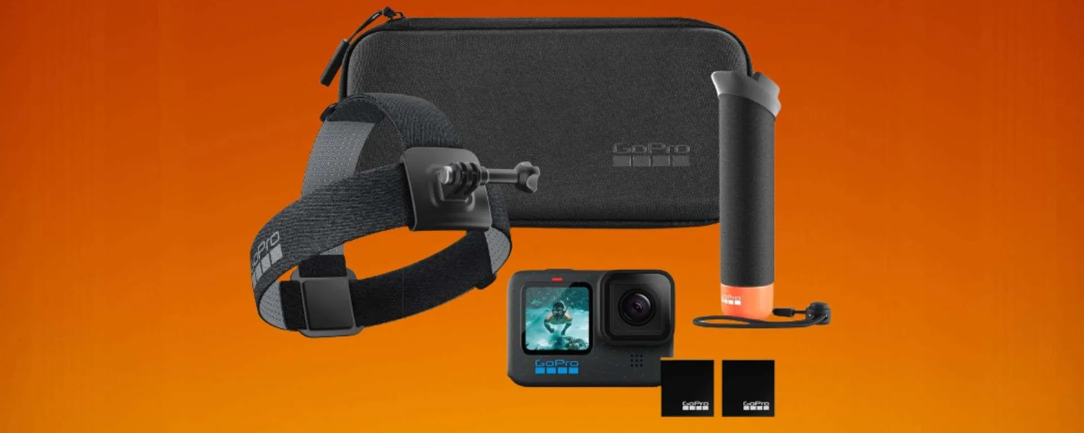 GoPro HERO12 Black con TANTISSIMI gadget in offerta su Amazon