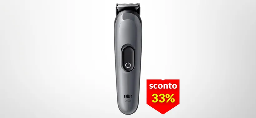Rasoio elettrico Braun per barba, viso e capelli: tutto in uno a soli 39€