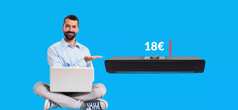 Soundbar per TV, PC e smartphone ad un prezzo ridicolo: solo 18€