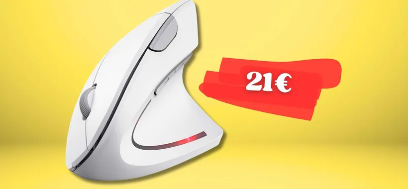 Trust Verto è il mouse che SALVA il polso: wireless e verticale (-19%)