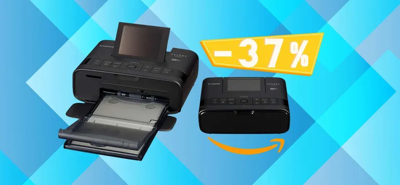 Che SPETTACOLO la stampante portatile Canon: su Amazon al 37%
