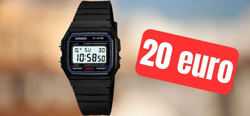 Casio F-91W: l'orologio unisex vintage ti costa solo 20 euro su eBay