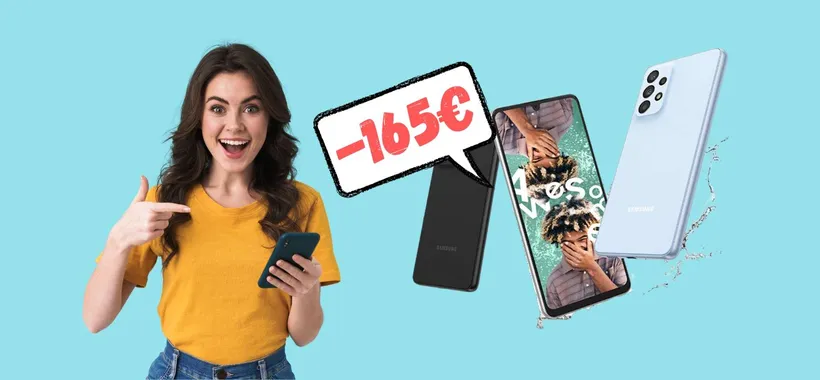 Samsung Galaxy A33 5G in SCONTO di 165€ su Amazon, WOW