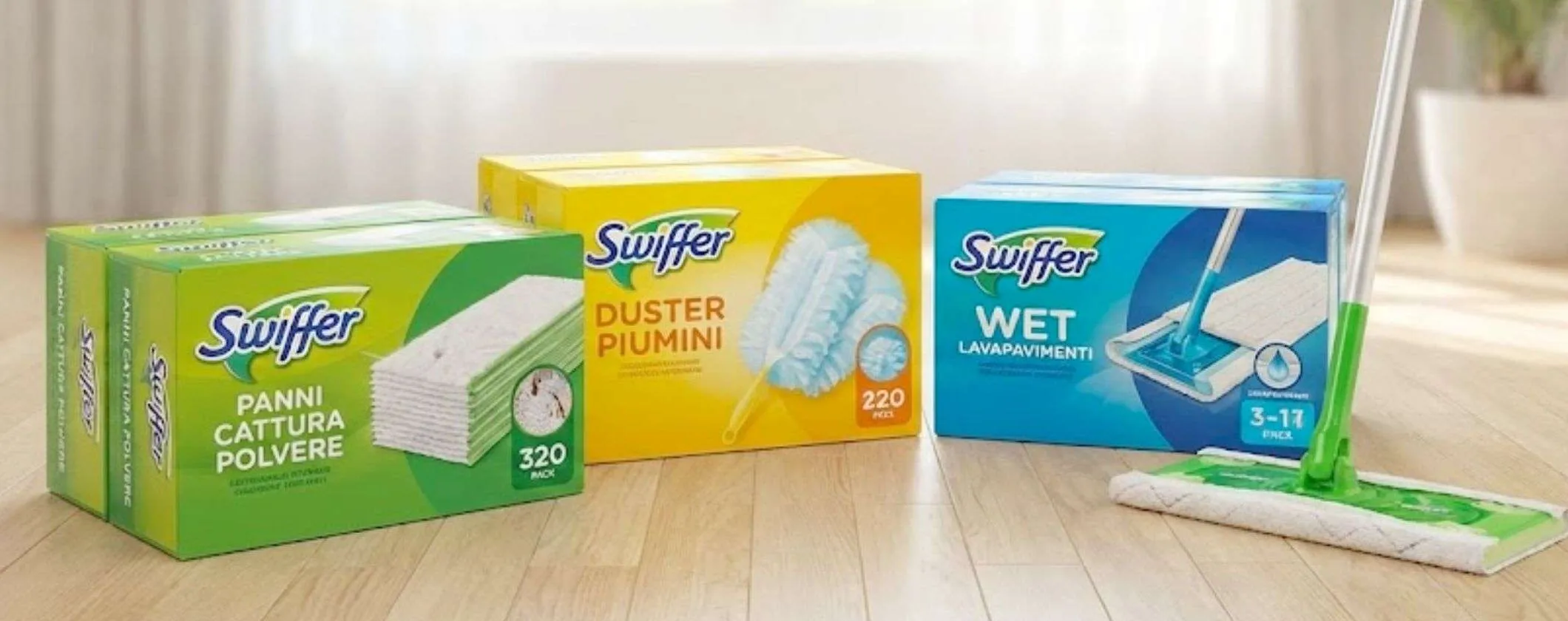Swiffer FUORITUTTO eccezionale su Amazon: promo scorta a 14,99€