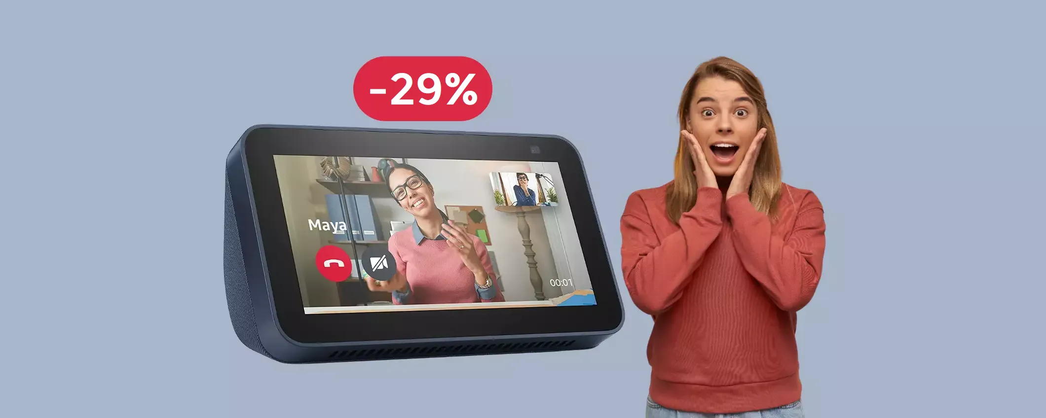 Echo Show 5 ad un prezzo così basso da far sorridere: già tuo a 59€