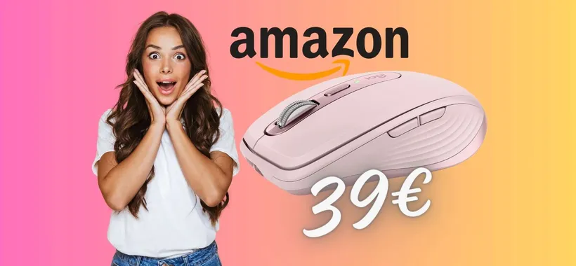 Il mouse wireless Logitech MX Anywhere 3 CROLLA su Amazon a 39€