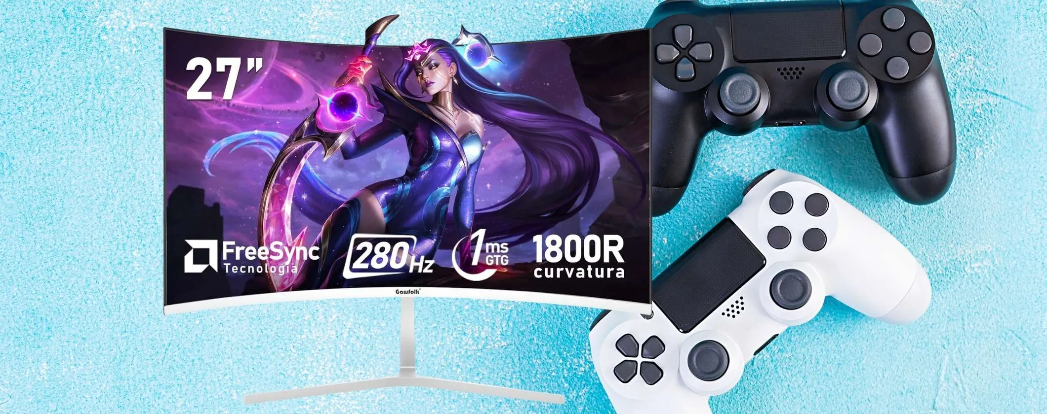 Immergiti nei videogiochi con questo monitor da gaming curvo da 27