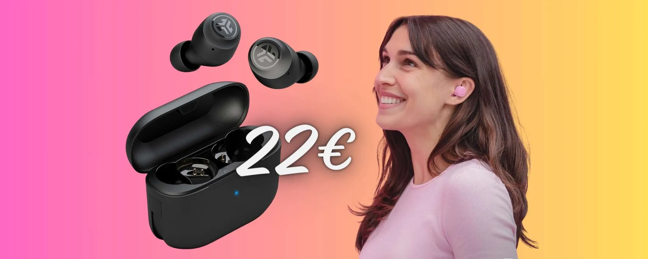 JLab Go Air Pop: auricolari wireless di QUALITÀ a SOLI 22€ su Amazon