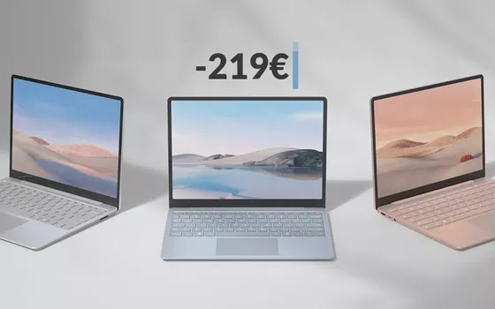 Microsoft Surface Laptop Go: c'è uno SCONTO irresistibile (-219€)