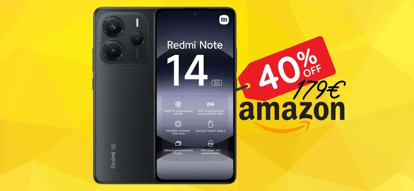 Lo smartphone con il rapporto qualità prezzo migliore è Redmi Note 14 (179€)
