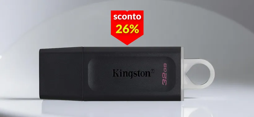 Spazio extra a 9€ con questa chiavetta USB Kingston da non perdere