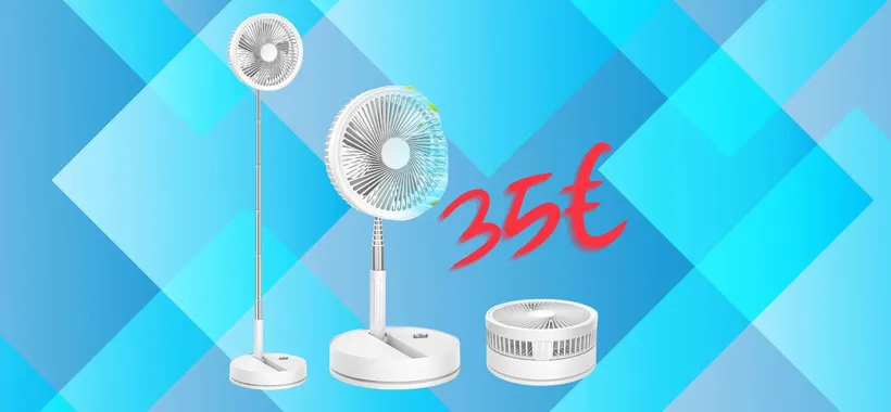 Ventilatore a piantana pieghevole, potente e silenzioso tuo a soli 35€