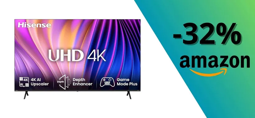 Hisense 85" 4K Ultra HD con MEGA SCONTO del 32%: un televisore maestoso