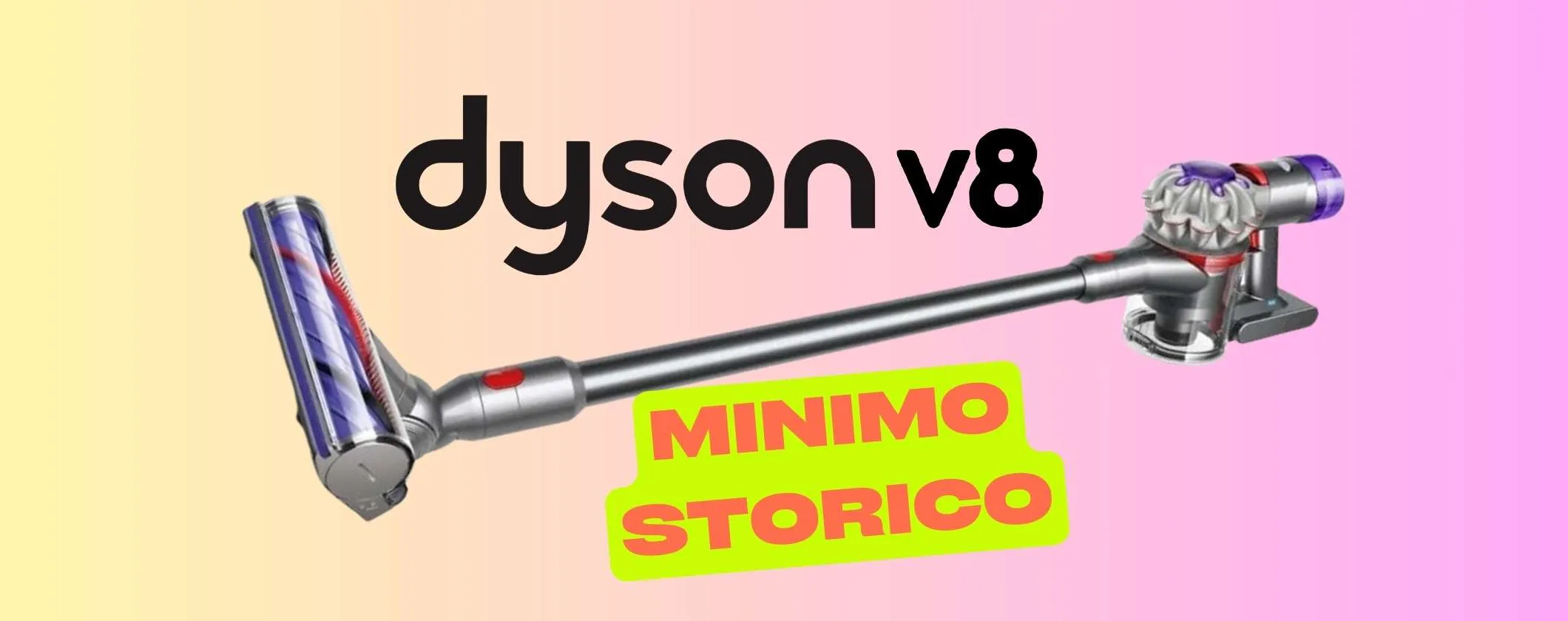 Approfitta del minimo storico per avere la scopa elettrica Dyson V8 Origin