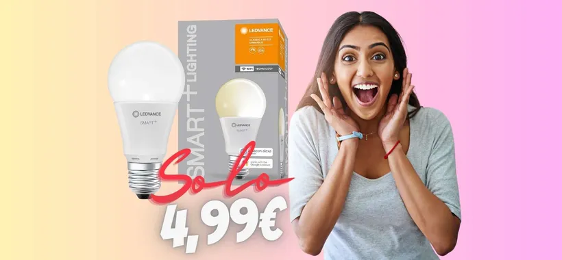 SOLO 4,99€ per la lampadina Smart LEDVANCE con le Offerte di Primavera