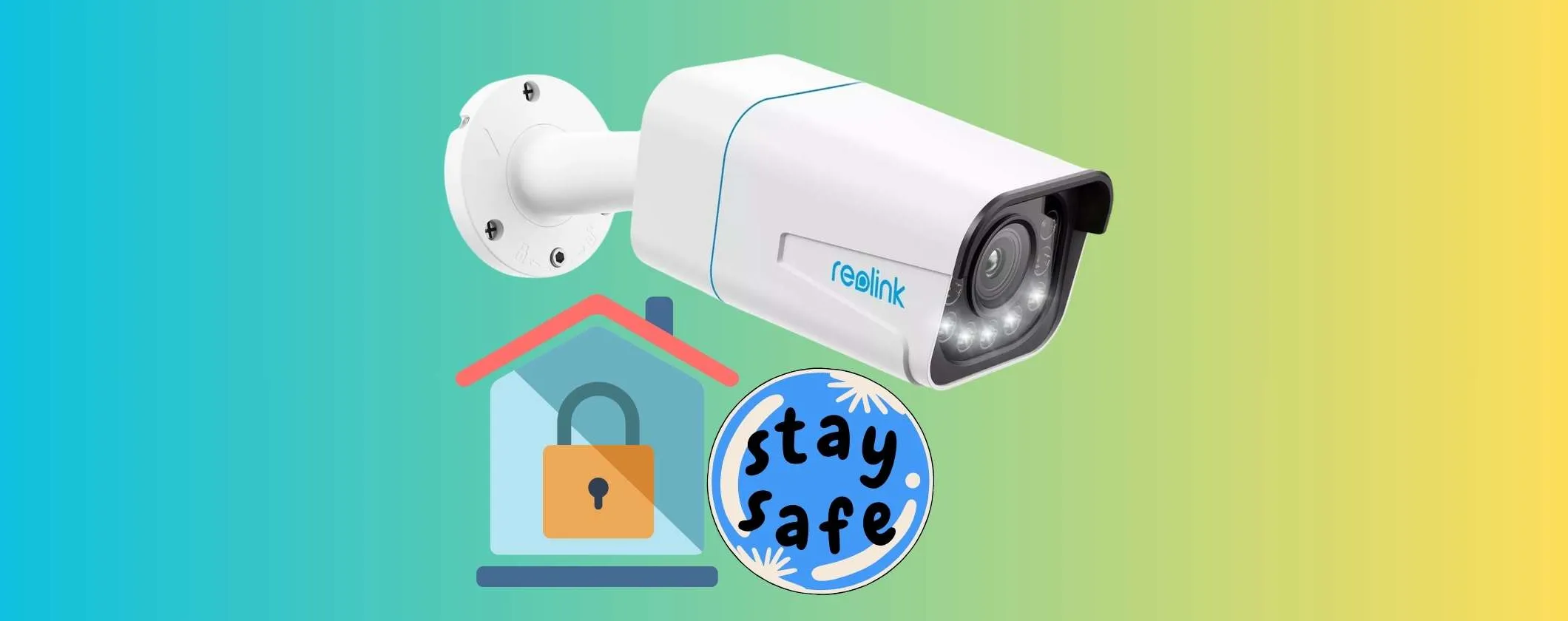 Telecamera di sicurezza Reolink con rilevamento intelligente per casa sicura