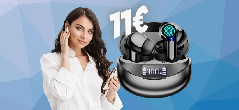 Bastano 11€ per questi auricolari wireless SPETTACOLARI, solo Amazon