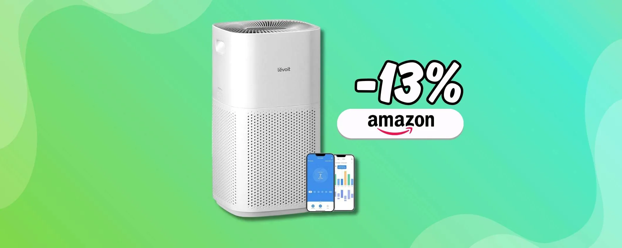 Purificatore d'aria per 150㎡, basta solo lui con le funzioni smart (-13%)