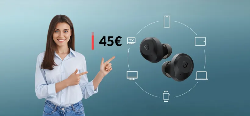Auricolari SoundPEATS potentissimi: con 2 SCONTI bastano 45€