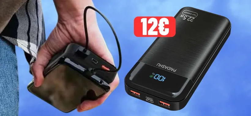 Power Bank da 27000mAh a 12€: mai più batteria dello smartphone scarica