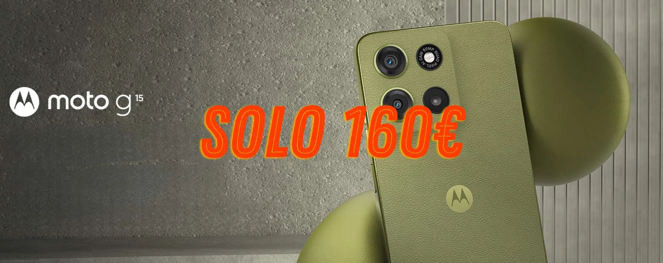 Motorola Moto G15: economico e veloce è tuo a 160€ su Amazon