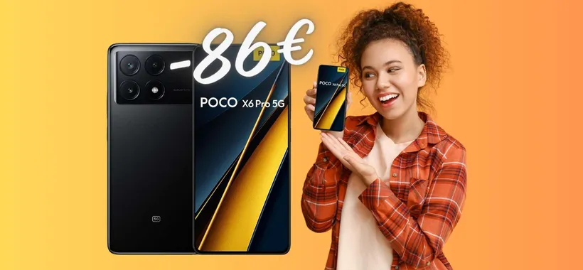 POCO X6 Pro con 8GB di RAM e memoria interna da 256GB (-86€)