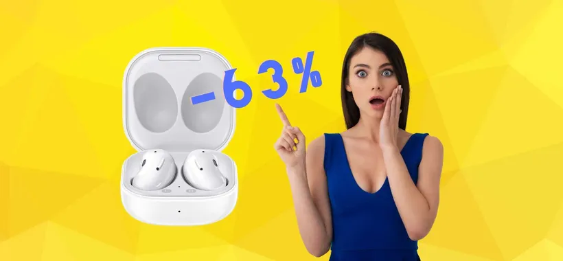 Samsung Galaxy Buds Live in SCONTO FOLLE su Amazon (-63%)