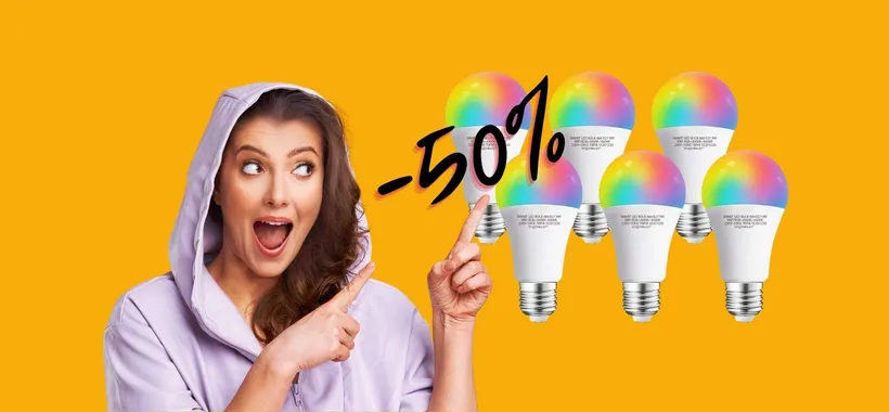 MENO di 20€ per 6 lampadine WiFi: l'offerta del giorno è solo su Amazon