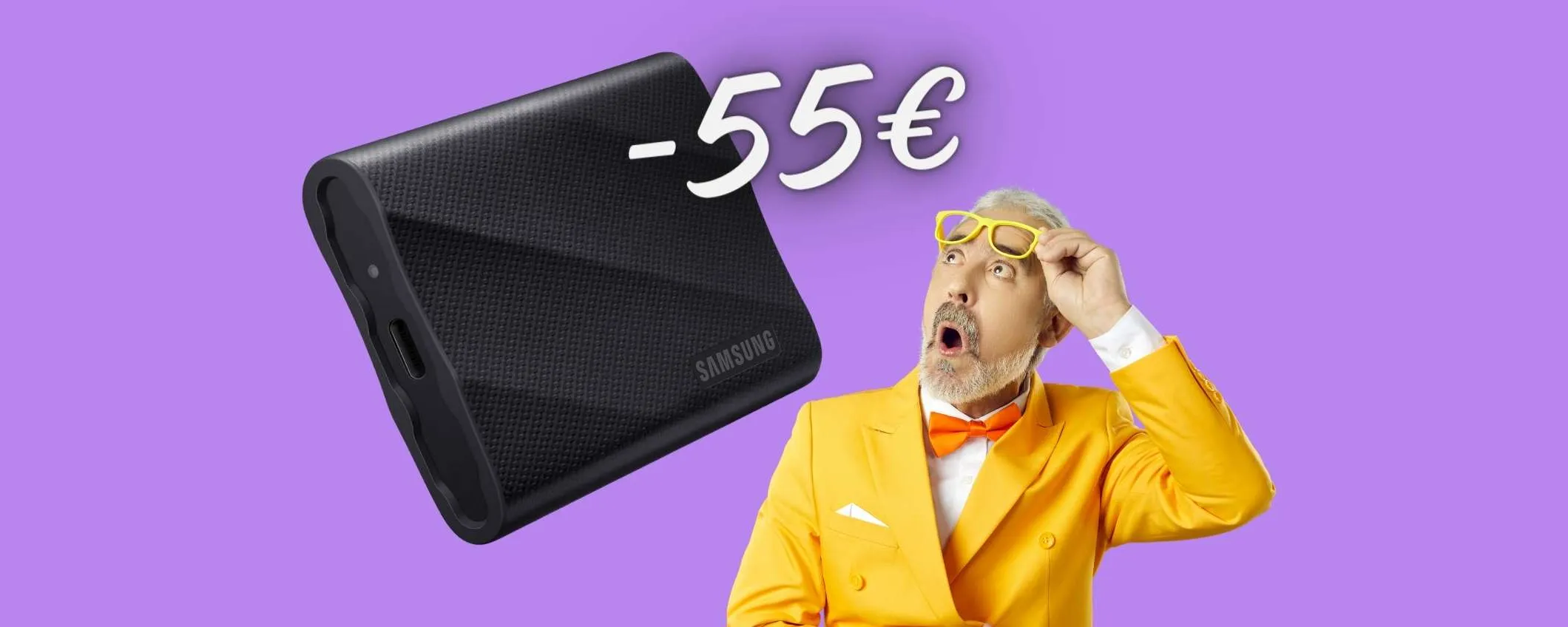 L'EPICO SSD portatile Samsung T9 da 1TB in SCONTO di 55€ su eBay