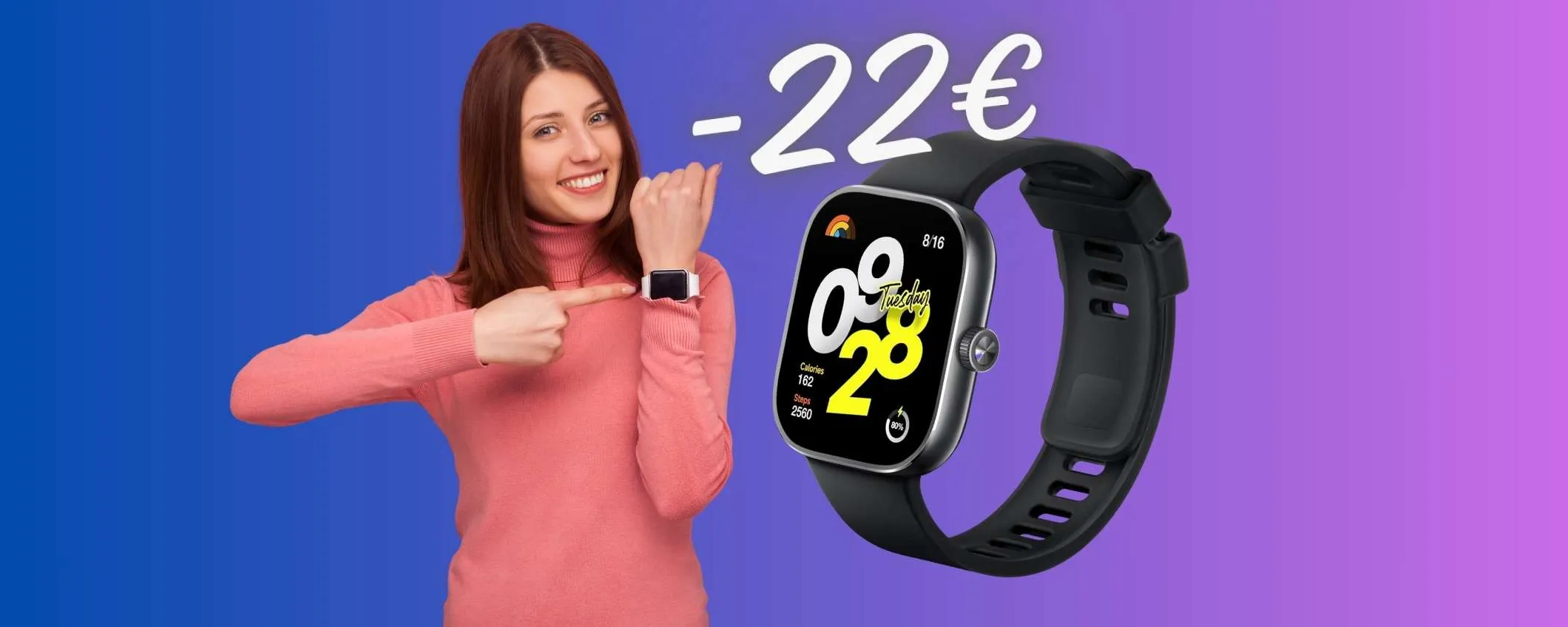 Xiaomi Redmi Watch 4 in SUPER SCONTO di 22€ su eBay, WOW