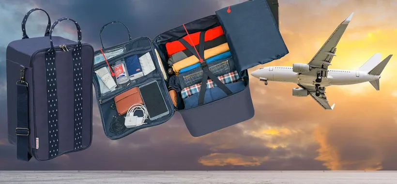 Ecco la GENIALE mini valigia da cabina per non pagare più extra in aereo (25€)