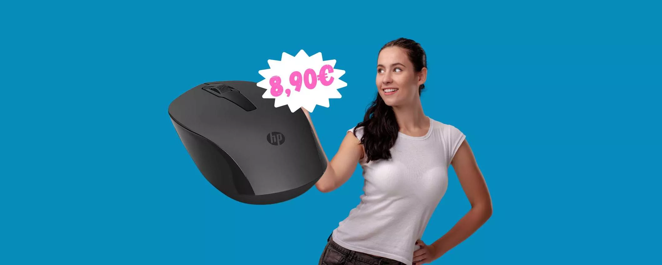 Mouse wireless HP con ricevitore a 8,90€: ROBA da MATTI