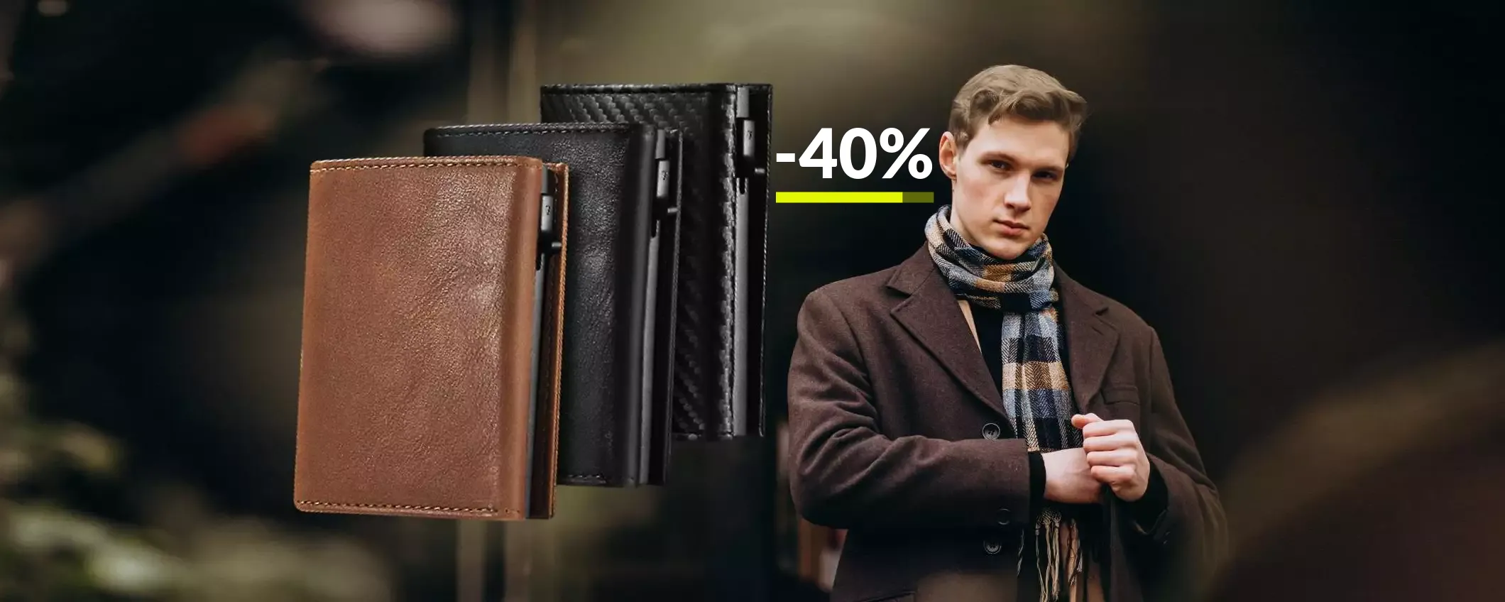 Portafoglio con protezione RFID: carte sempre al SICURO (29€)