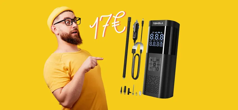 Solo 17€ per avere questo compressore portatile per viaggiare sereno