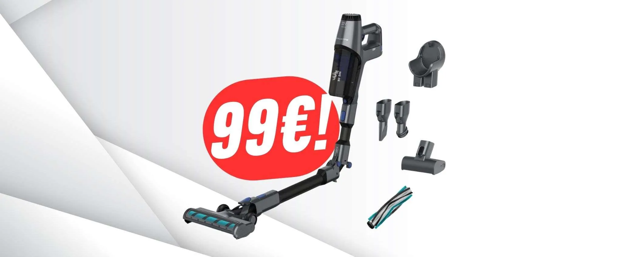 L'ASPIRAPOLVERE pieghevole Rowenta precipita a soli 99€!
