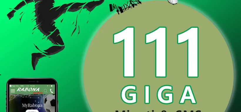 Rabona Calcio: nuova promo con 111GB a 7,99€