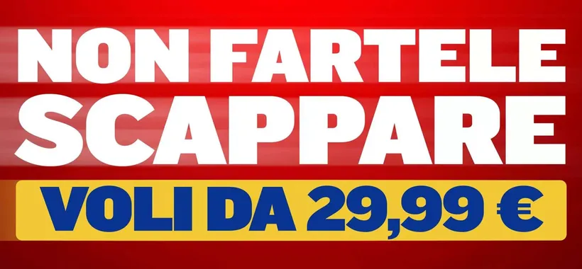 Ryanair, offerta lampo per le tue vacanze estive: tornano i voli da 29,99 euro